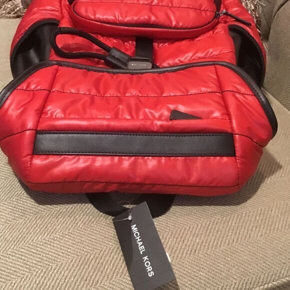 MICHAEL KORS BROOKLYN QUILTY LARGE BACKPACK LAPTOP SCHOOL WORK VACATION TRAVEL - Picture 6 of 14